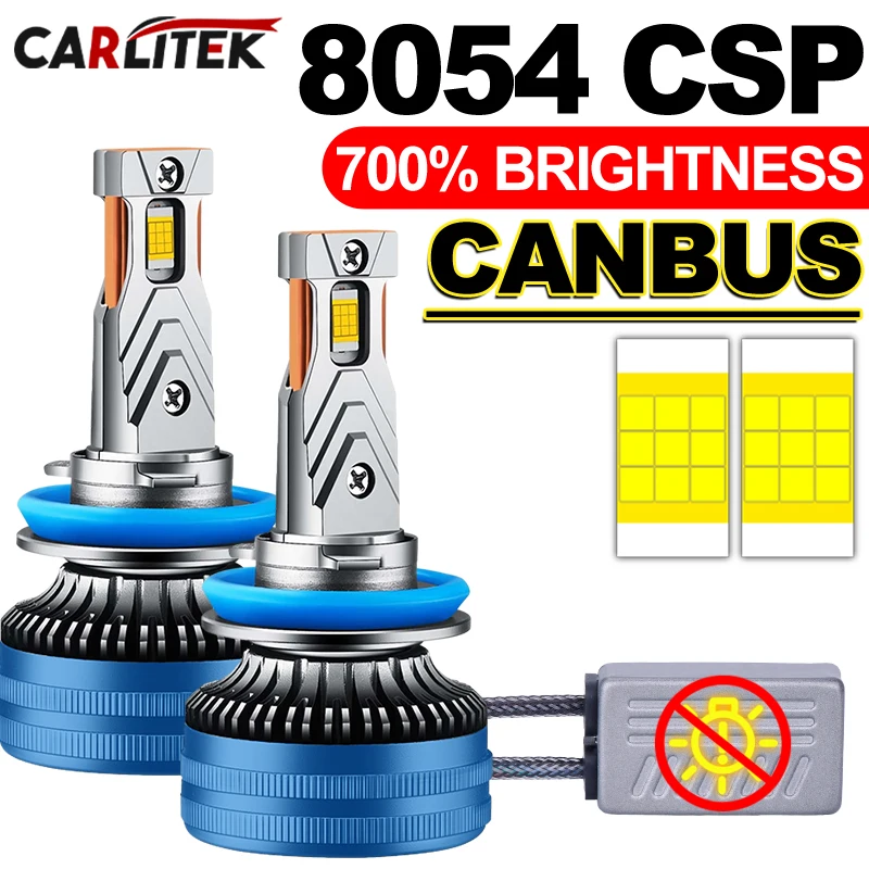 

H7 Светодиодная фара Canbus Error Free H4 H11 H1 H3 Светодиодная лампа H8 H9 9005 HB3 9006 HB4 9012 HIR2 Светодиодная противотуманная фара 200 Вт Super 8054 CSP PTF