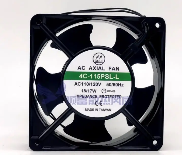 Ltsf ل محوري 4C-115PSL-L التيار المتناوب 110 فولت 18/17 واط 120x120x38 مللي متر 2-سلك خادم مروحة التبريد 12 سنتيمتر