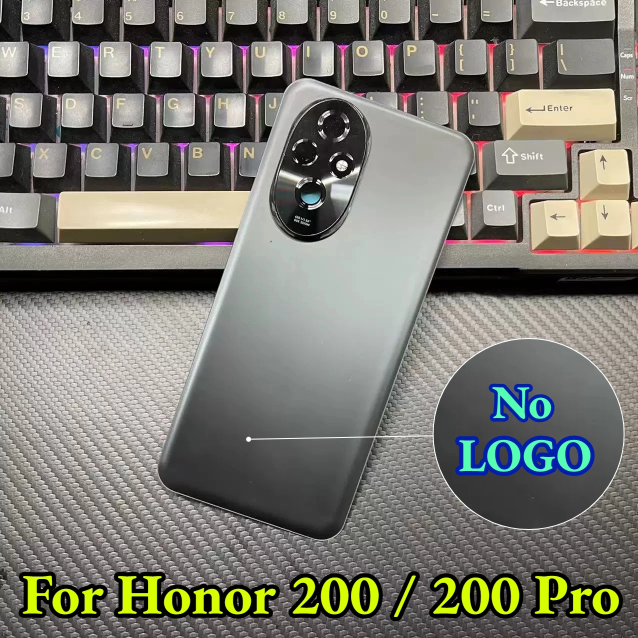 Replacement Battery Back Cover For Honor 200 Pro 5G With Camera Frame Lens & Heat Sink