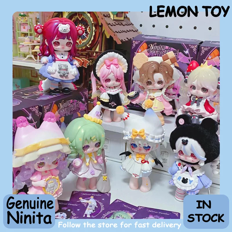 

Новая оригинальная слепая коробка Ninita Mirror Paradise Series, милая фигурка, коллекция кукол, украшение для рабочего стола, модный тренд, подарок для девочки