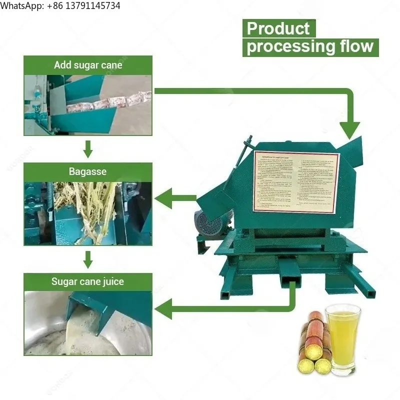 Engine Juice Sugarcane Pressing Crusher Extractor Juicer Sugar Cane Mill Crusher Machine For Sale
