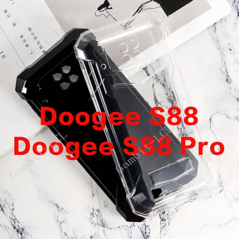 Anti-Falling Case For Doogee S59 S61 S86 S88 Plus S96 S97 S98 Pro V10 5G V20 Dual  Silicone TPU Original Shockproof Back Cover