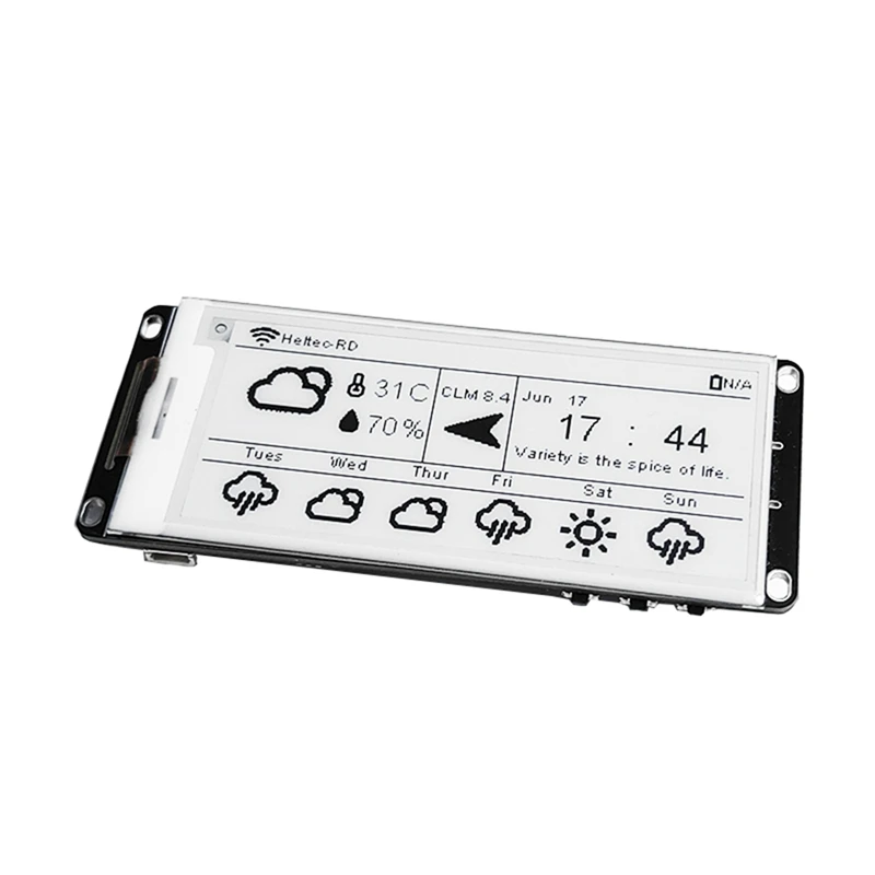 Y17A 2,90 pantalla de tinta electrónica meshtástica ESP32 Lora para Arduino etiqueta de precio inteligente Monitor de papel electrónico tablero Bluebooth Wifi