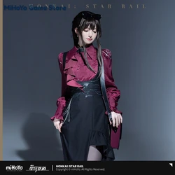 【Genuine】Kafka Dress MiHoYo Official Original Honkai Star Rail Kafka Theme Impression Series Skirt Doujin Cosplay Black Dress