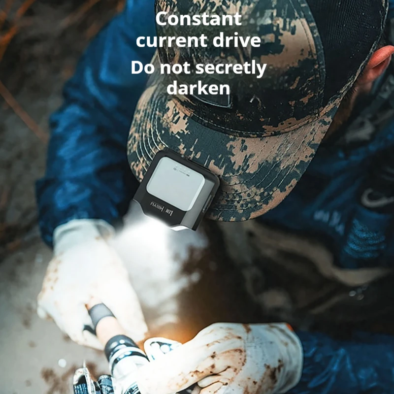 

Induction Charging Headlamp - Super Bright & Long Runtime Cap Light for Night Fishing