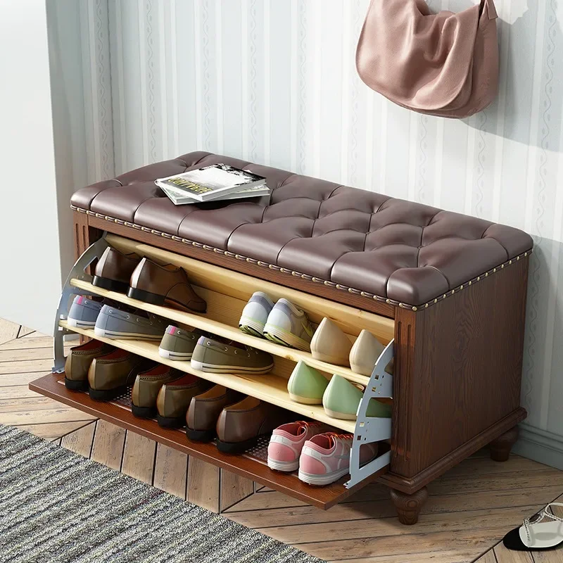 Drawers Stackable Shoe Replica Luxury Dryer Cleaner Bench Wooden Cleaner Tower Shoe Shelf Hallway Sapateira Hotel Furniture