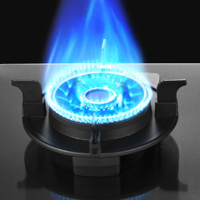 Газовая плита с откидной крышкой, умные газовые варочные панели из нержавеющей стали, верхняя батарея, 2 конфорки, газовая плита для кухни