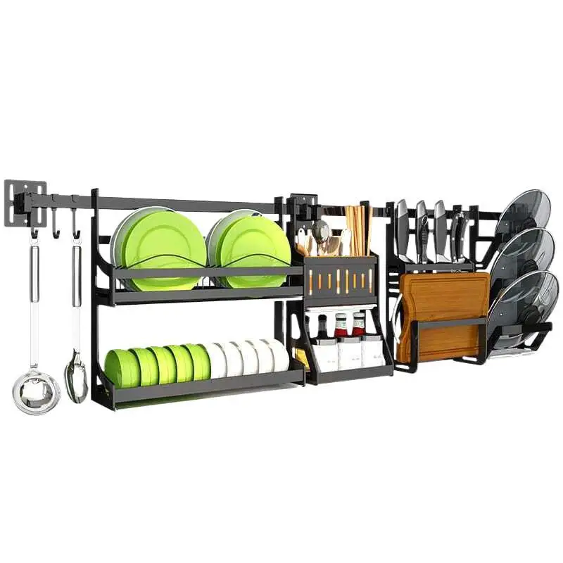 

Stainless steel, kitchen, rack, wall hanging, no punching, hanger