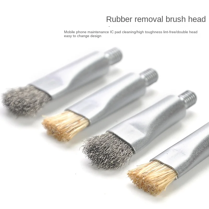 

TE-158 Mobile Phone Repair Hardening Brush Head for Mobile Phone Motherboard PCB Cleaning IC Pad Glue Removal Repair Tools