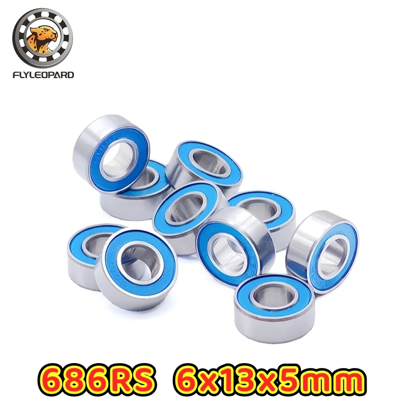 10Pcs 6702RS 15x21x4mm Bearing ABEC-7 Blue Rubber Sealed Thin Section Ball Bearing 688RS 6800RS 6801RS 6802RS 6803RS 6804RS