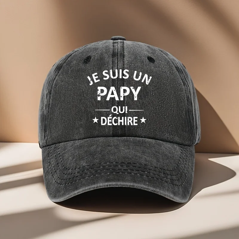 

PAPY Fun Printed Vintage Baseball Cap for Men And Women, Adjustable Size Sun Hat, Outdoor Fishing Grandpa Hat