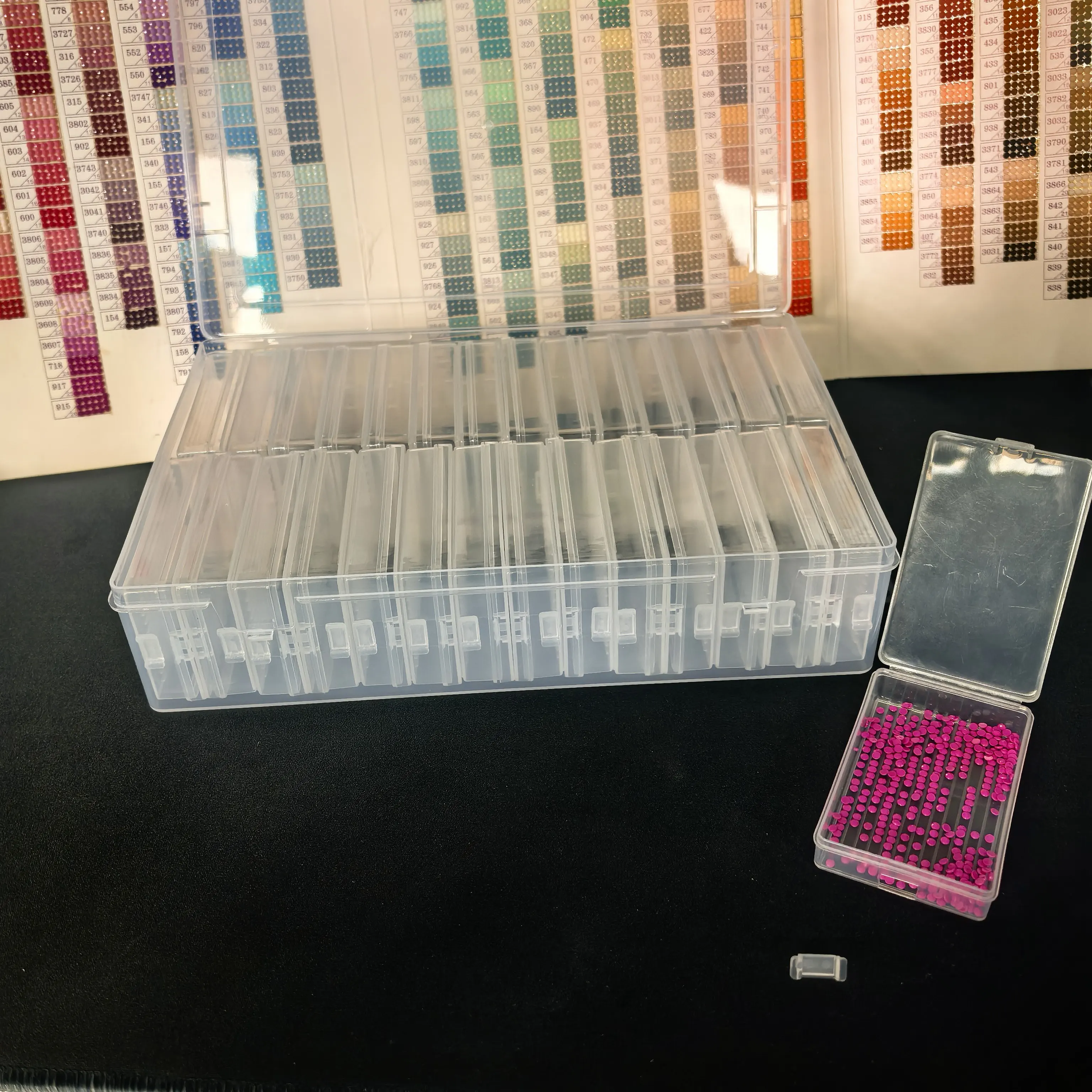 24-compartimenten diamant schi - Bead Organizer Tray recensie en prijs