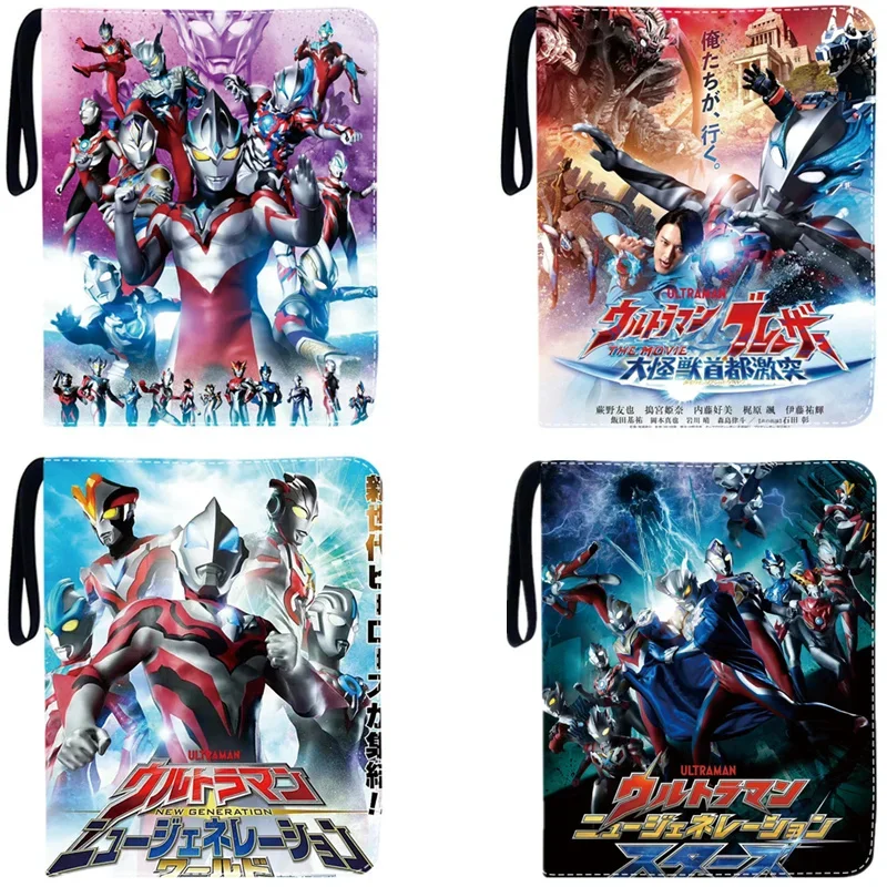 400pcs/900pcs Ultraman Card Album Book Folder Ultraman Arc Blazar Collections Zipper Double Pocket Zipper Card Binder Holder