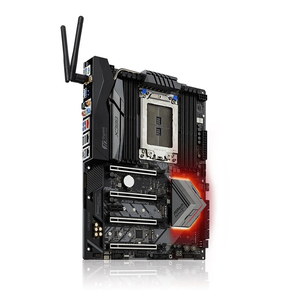ASRock X399 Профессиональная игровая материнская плата AMD TR4 с поддержкой Ryzen Threadripper 2990WX 2970WX 2950X 8xDDR4 3600 МГц M.2 ATX