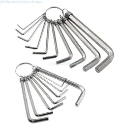 Heavy Duty Allen for Key Set Hexagon Metric Wrench Allen for Key Ring L Shaped Hand Allan Hexagonal Security Alan- T