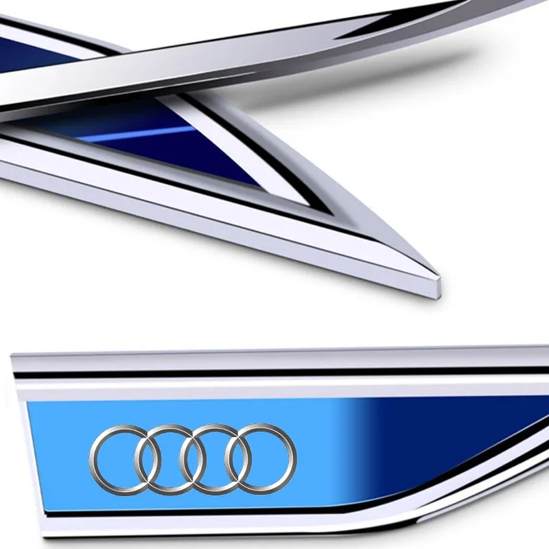 

2Pcs 3D Metal Car Fender Side Wing Blade Badge Emblem Sticker for Audi A3 8P 8L 8V A4 B8 B6 B7 B9 A6 C6 C7 S5 A7 A5 Q5 Q3 S3