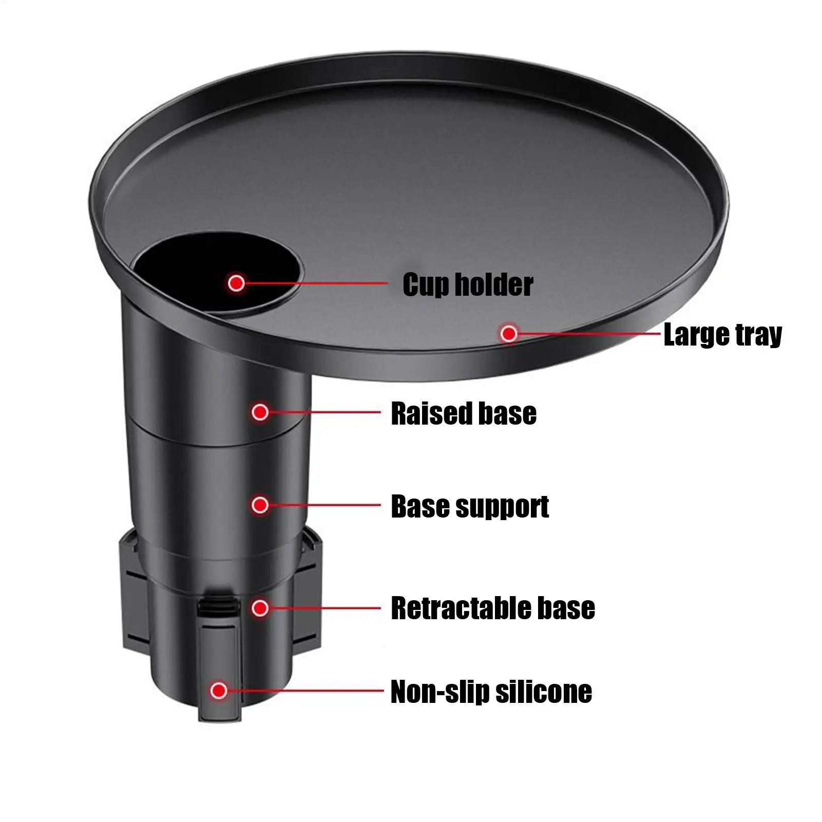 

Автомобильный держатель для чашки, регулируемый портативный расширяемый многофункциональный автомобильный держатель для чашки, расширитель с подставкой для хранения