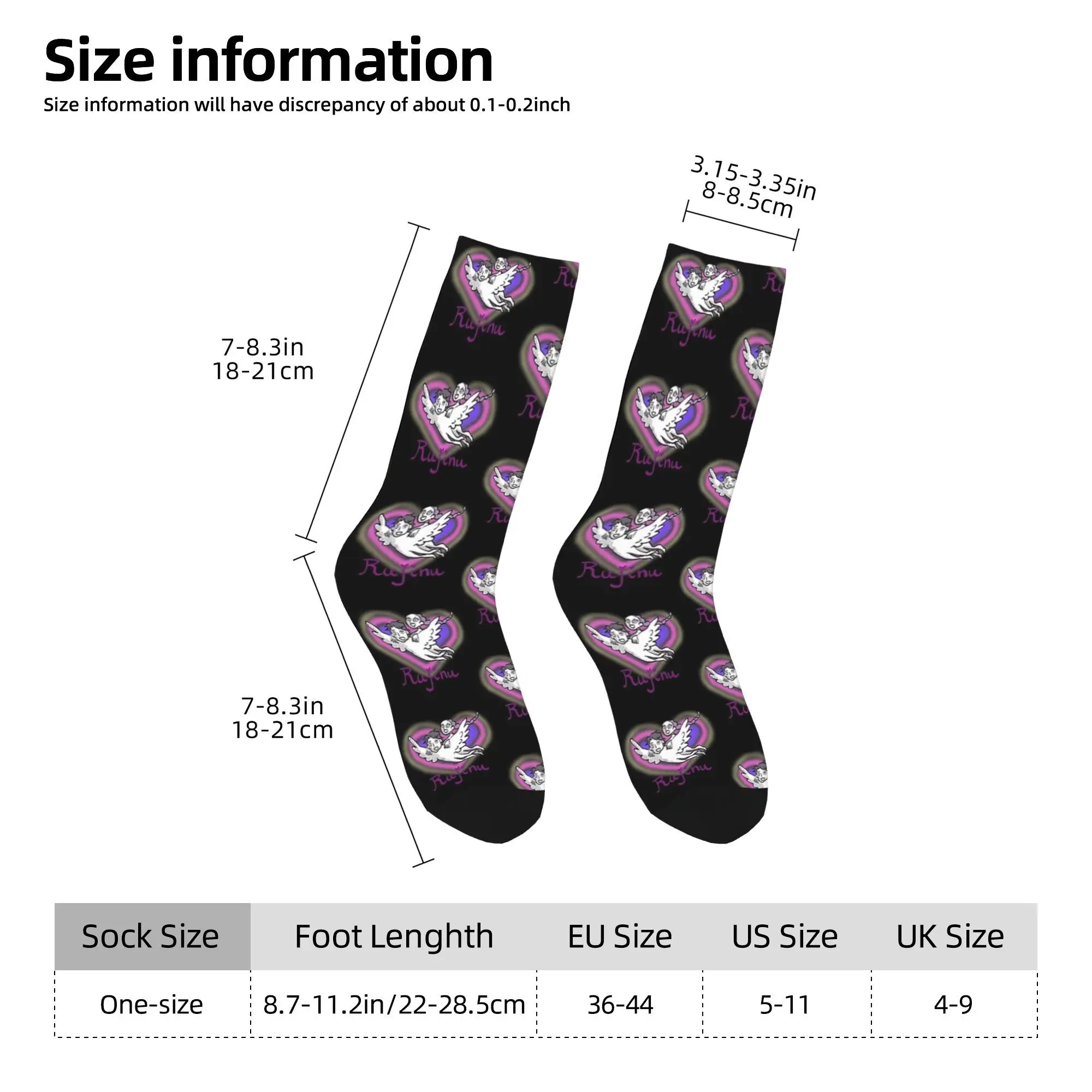 Love Saja Boys  Kpop Demon Hunter Stockings Men  Socks Medium Soft Gothic Socks Winter Skateboard Anti Bacterial Printed Socks