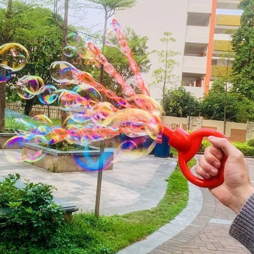 32 Holes Handheld Bubble Wand Smiling Face Bubble Stick Blower Maker For Children Outdoor Activity Fun Soap Blowing Bubble Tool