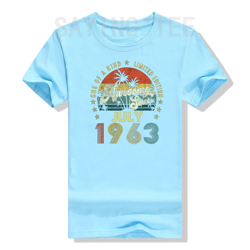 Awesome Since 1963 60 Years Old 60th Birthday Gifts T-Shirt Classical Legend Since 1963 Graphic Tee Tops Born In 1963 Clothes