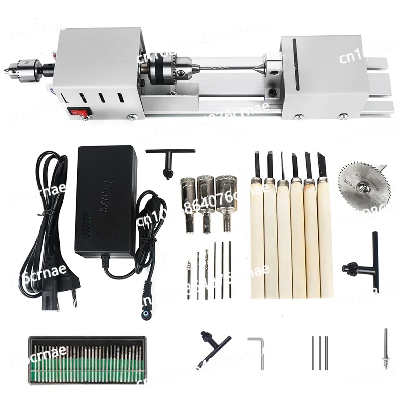 12-24V Mini Machine DIY Woodworking Buddha Bead Grinding and Polishing Machine Multi Functional Punching Tool