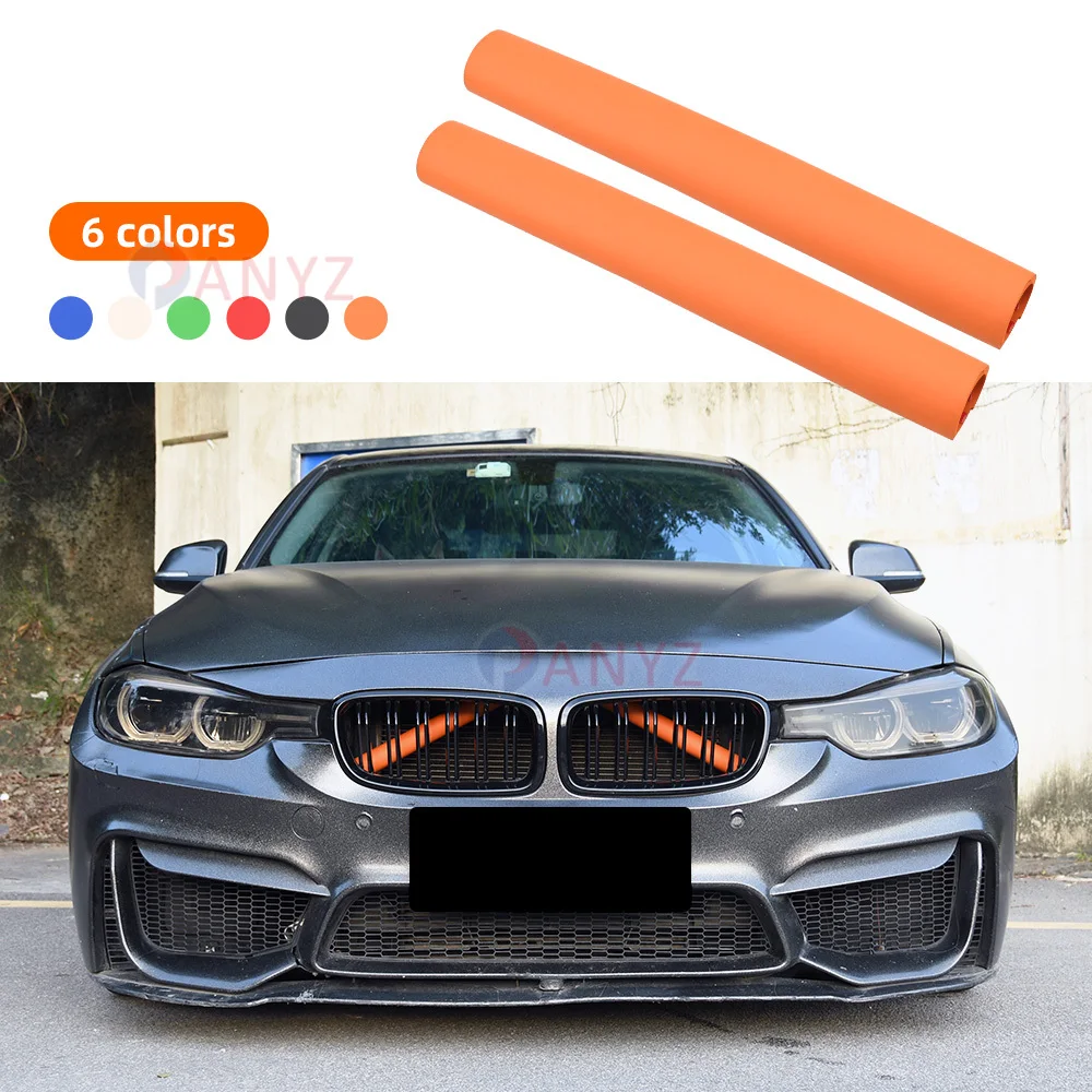 Front Grille Bar V Brace Wrap For BMW 1/2/3/4/5/6 Series X1X2X3X4X5 GT3/5 Garnishing Tube Decorative Trim Molding Fit