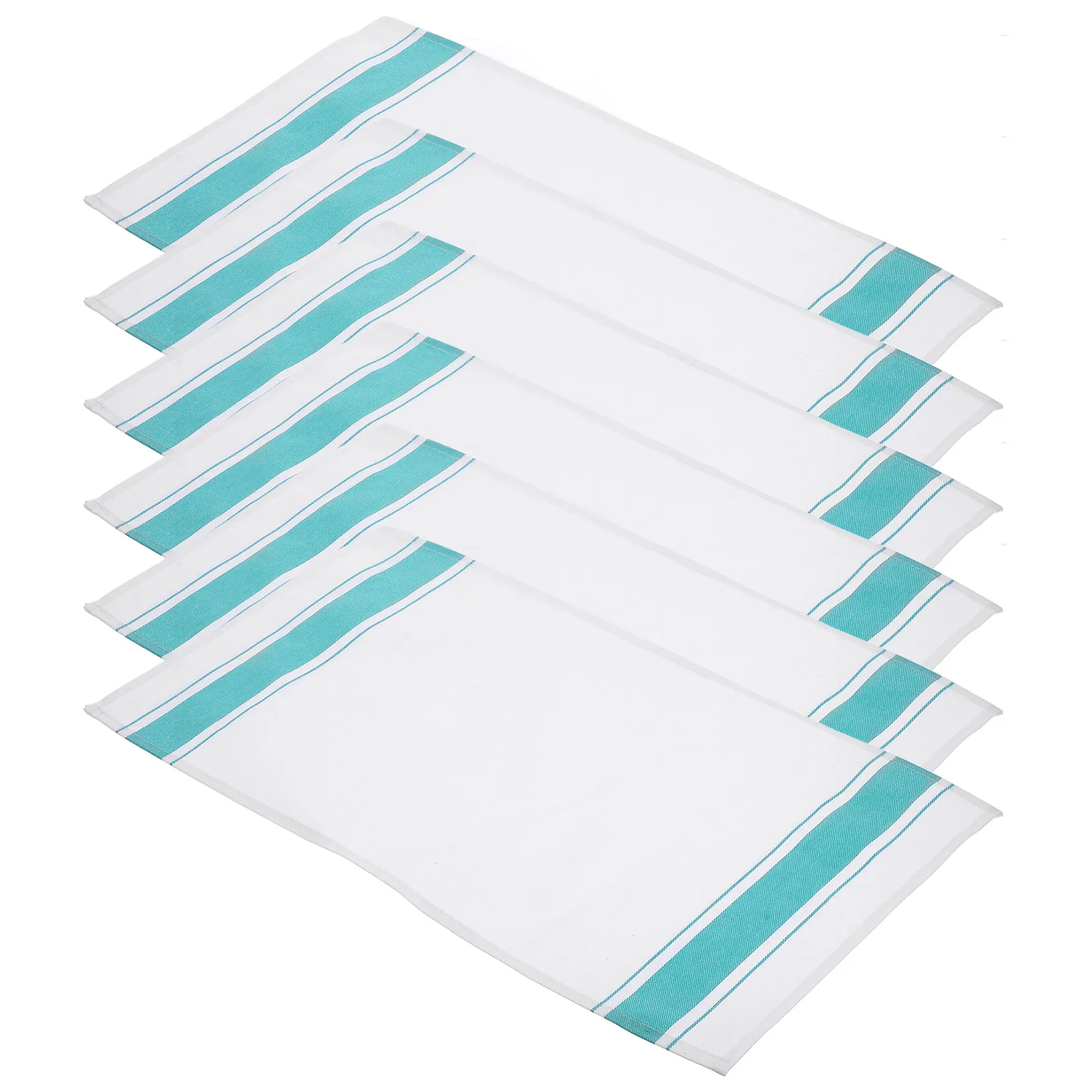 

6pcs Glasses Cleaning Thick Cotton Napkins Foldable Washable Glass Polishing Cloth Home Use Durability Water Absorption Not