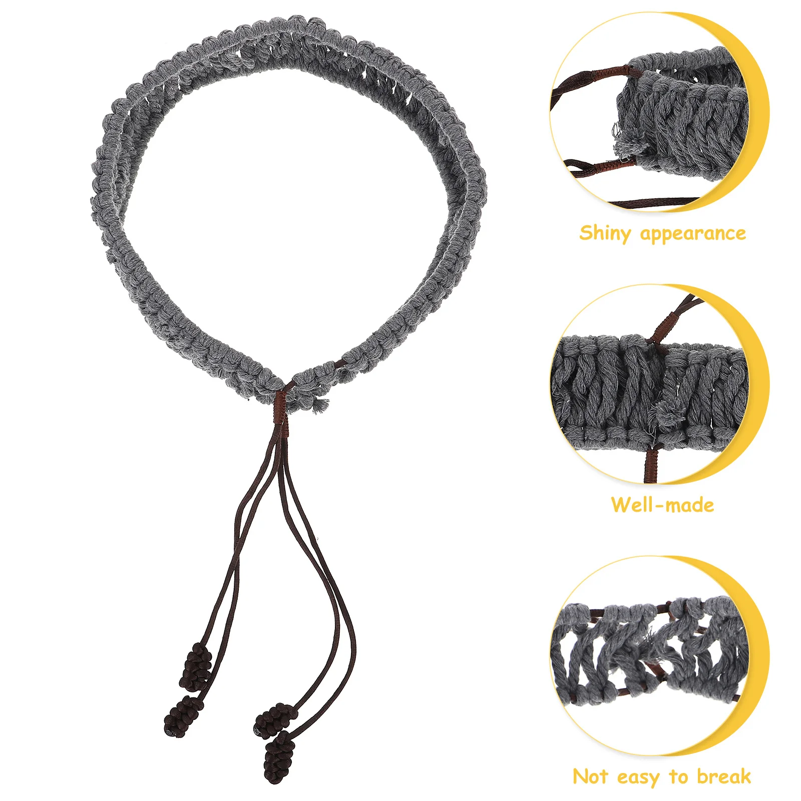 

Rattan Cotton Rope Wrapping for Ethereal Drum Elegant Handmade Braided Accessory Tongue Cover