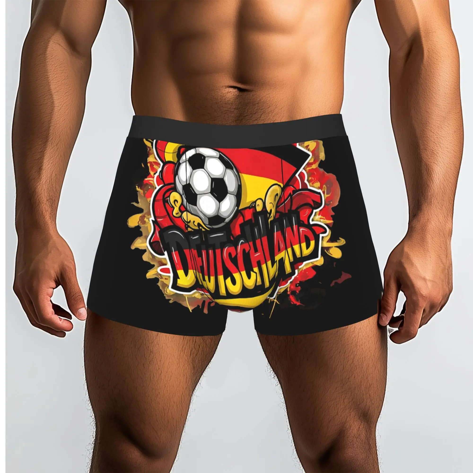 German Urban Streetwear Y2K  Germany Underpants Homme Panties Men's Underwear Comfortable Shorts Boxer Briefs