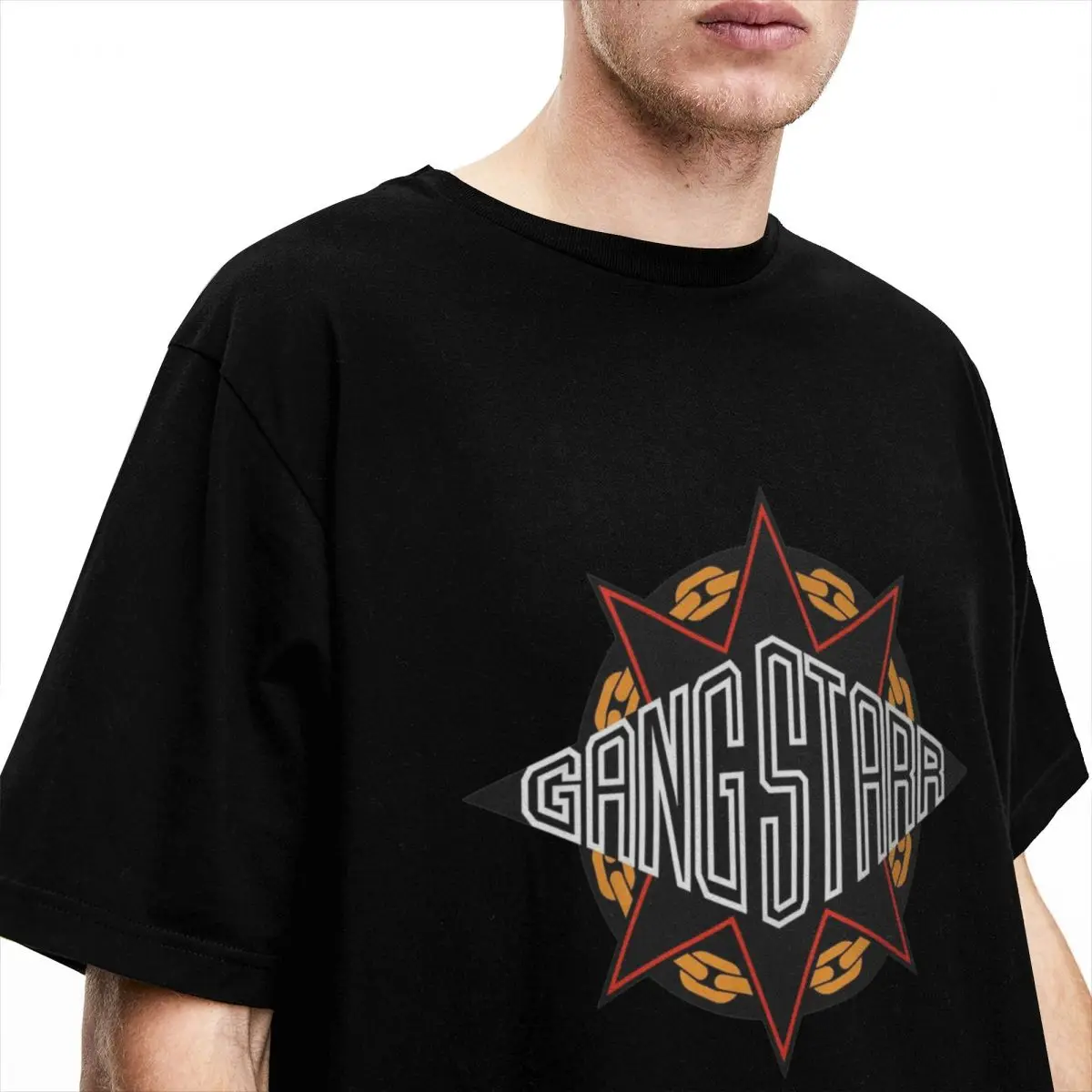 Printed Gang Starr Logo Shirts Outfit Men Women Cotton Gangstarr Hip Hop T Shirt Tee Clothes