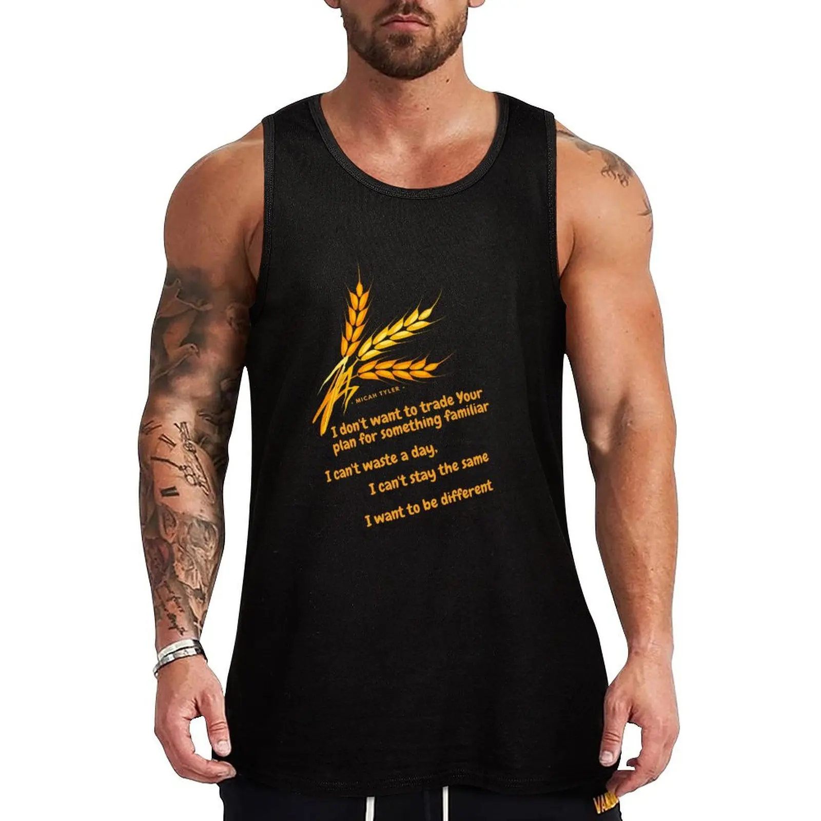 Micah Tyler - Different Tank Top Men's vest muscular man Men's t-shirts anime gym