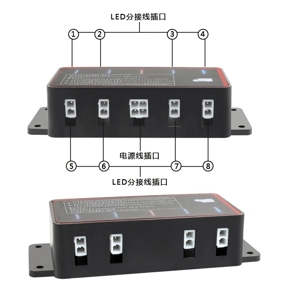 1 Set 8*12LED 12V Strobe Lights For Car Emergency Ambulance Police Flashing Light With Switch Red White Amber Blue