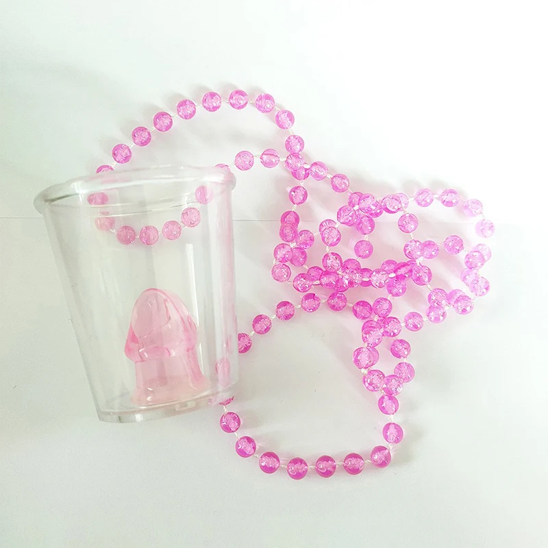 NEW Bride To Be Plastic Drinking Cup Necklace Bachelorette Party Supplies Willy Shape Shot Bridal Shower Hen Night Decoration