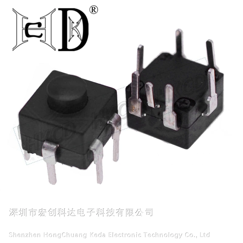 5Pcs 8008-317 7Pin Vertical DIP Latching Push Button Switch Self-Lock On Off for DIY Electronic Projects