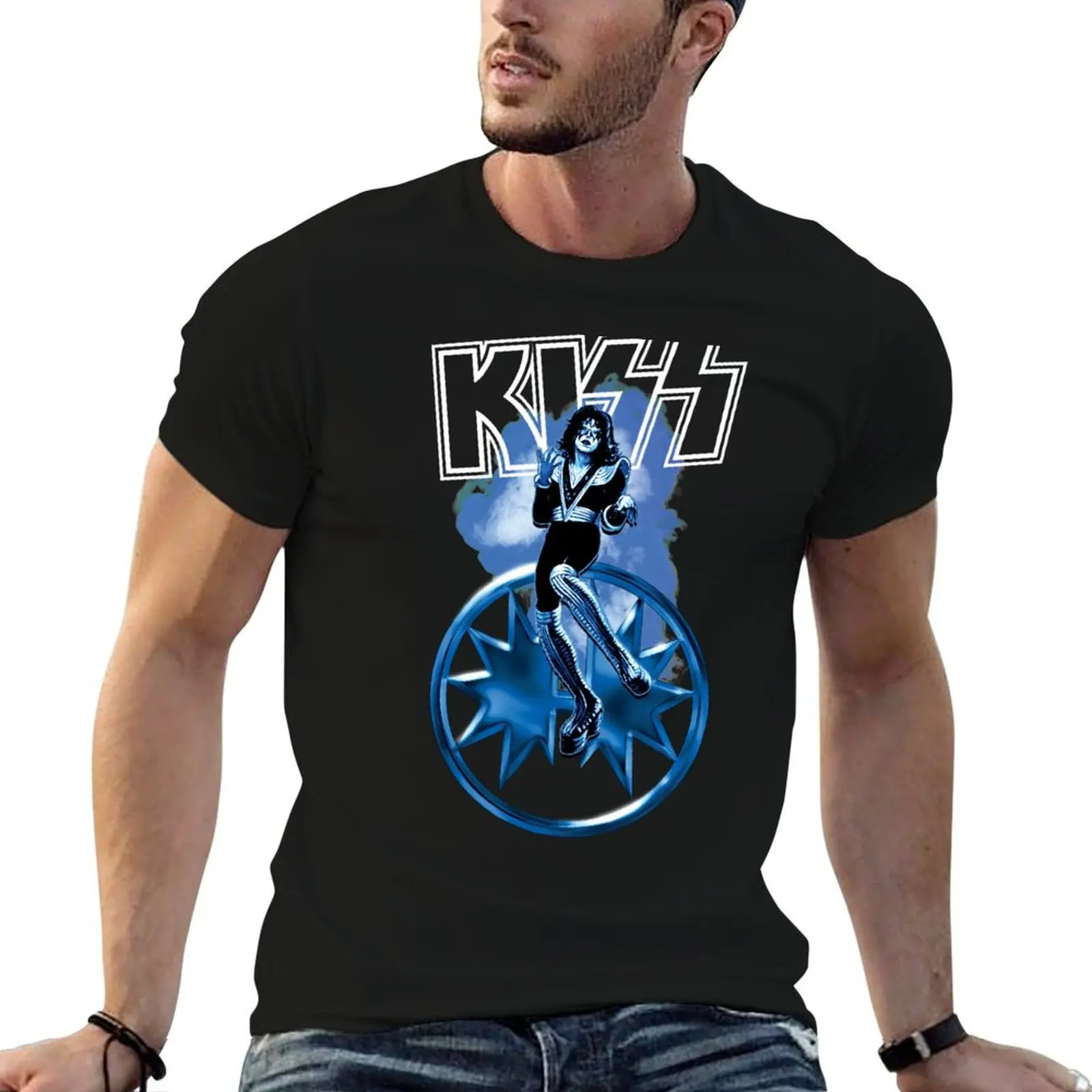 

Kiss band- Spaceman T-Shirt man t shirt cotton anime t shirts for man essential t shirt T-shirt