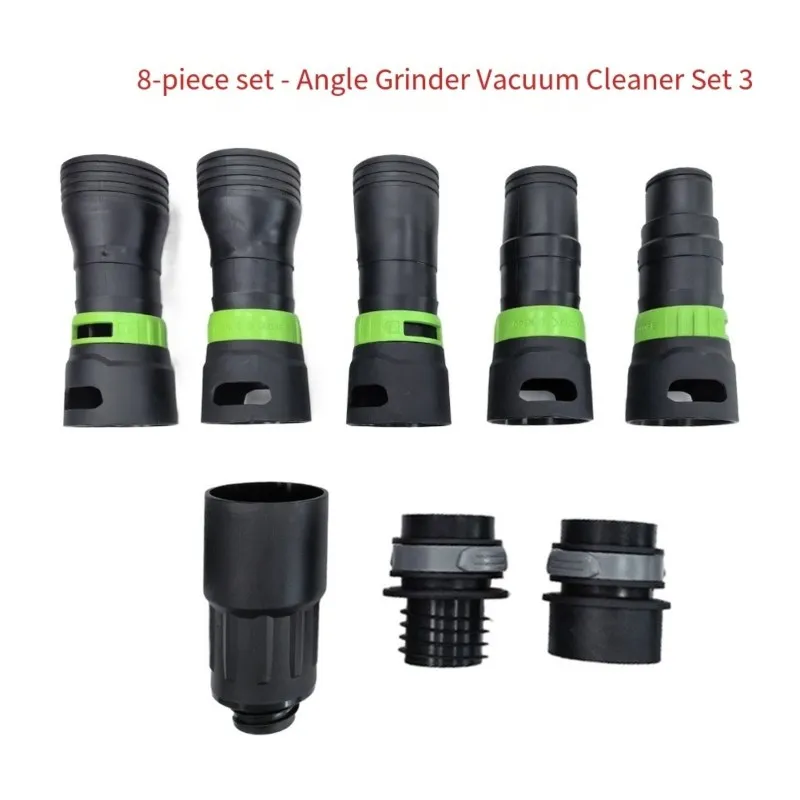 CQMF-8Pcs Angle Grinder Dust Extraction Adapter Kit For Festool