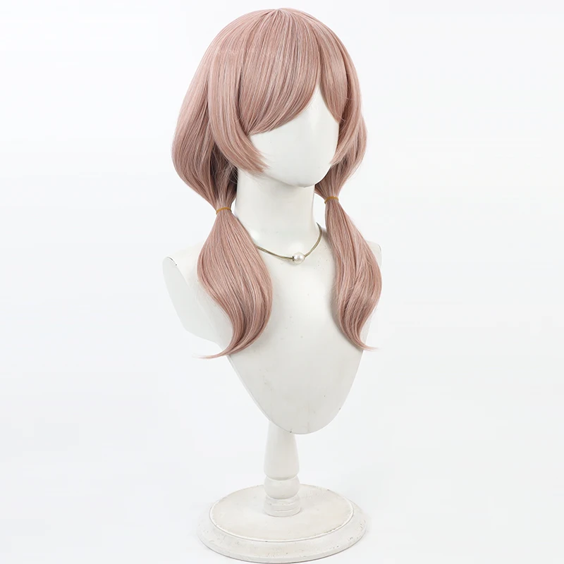 Anime Game Godin van de Overwinning: Nikke Bready Cosplay Pruik Vrouwen Lange Rechte Bruine Pruik Hittebestendig + Gratis Cap