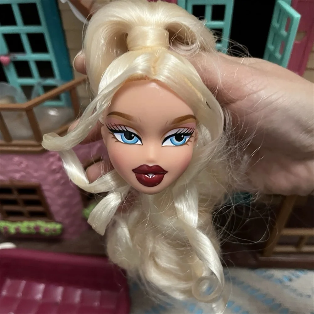 BRATZQ ojos grandes labios gruesos chica picante cabeza de muñeca accesorios de muñeca
