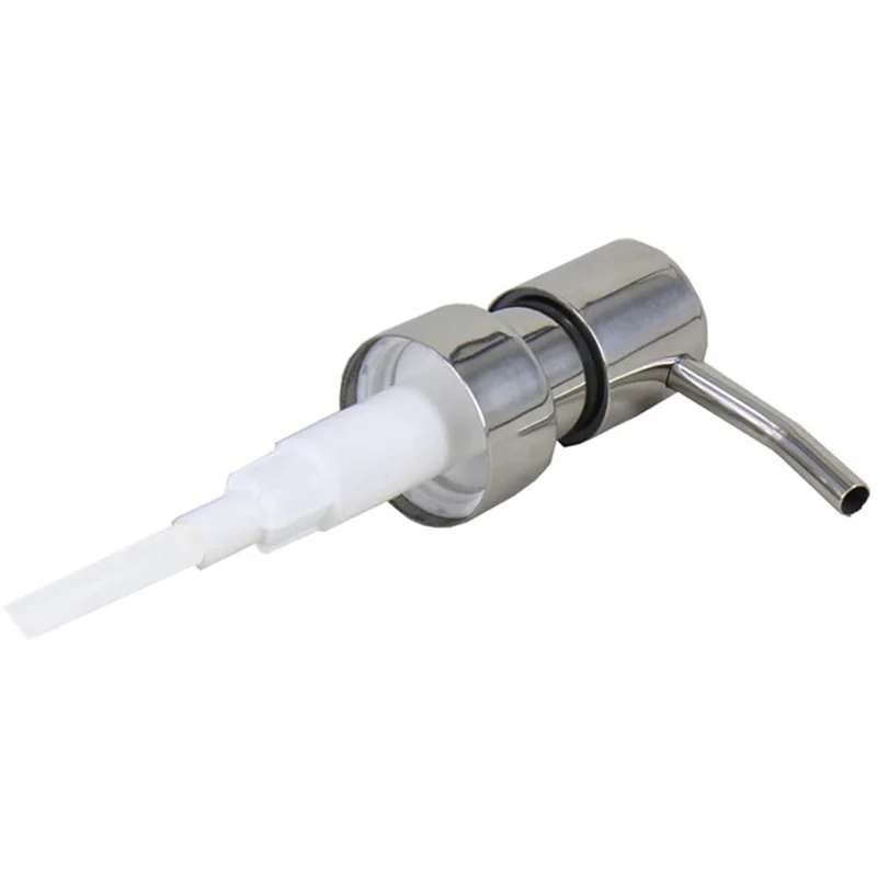 A95G 50Pcs Stainless Steel Soap Pump Replacement 28 Teeth Metal Bottle Nozzles Lotion Dispenser Head