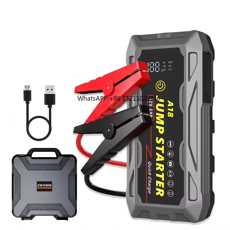 

12V 74000mwh 37000mwh Car Jump Starter 1200A Peak Current Jump Starter Auto Emergency Booster Portable Jump Box