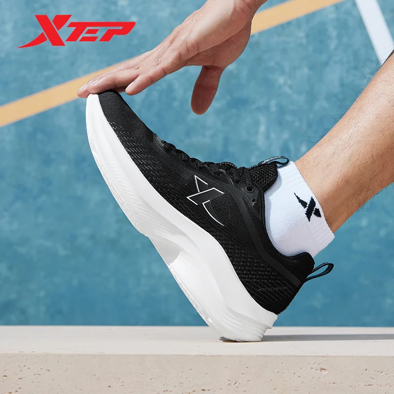 Xtep Running Shoes For Men 2024 Summer Comfortable Men\'s Sports Shoes Shock Absorption Rebound Jogging Sneakers 876219110011