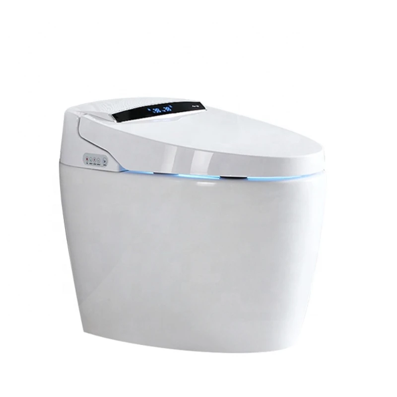 

Wholesale cheap bathroom wc toilets kicking automatic flushing washroom LED large screen display intelligent toilet