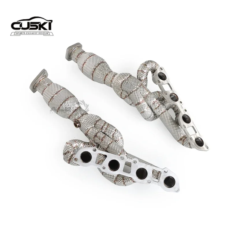 Stainless steel exhaust manifold collector suitable for Lexus ISF 5.0 V8 2008-2014 automotive exhaust retrofit exhaust accessori
