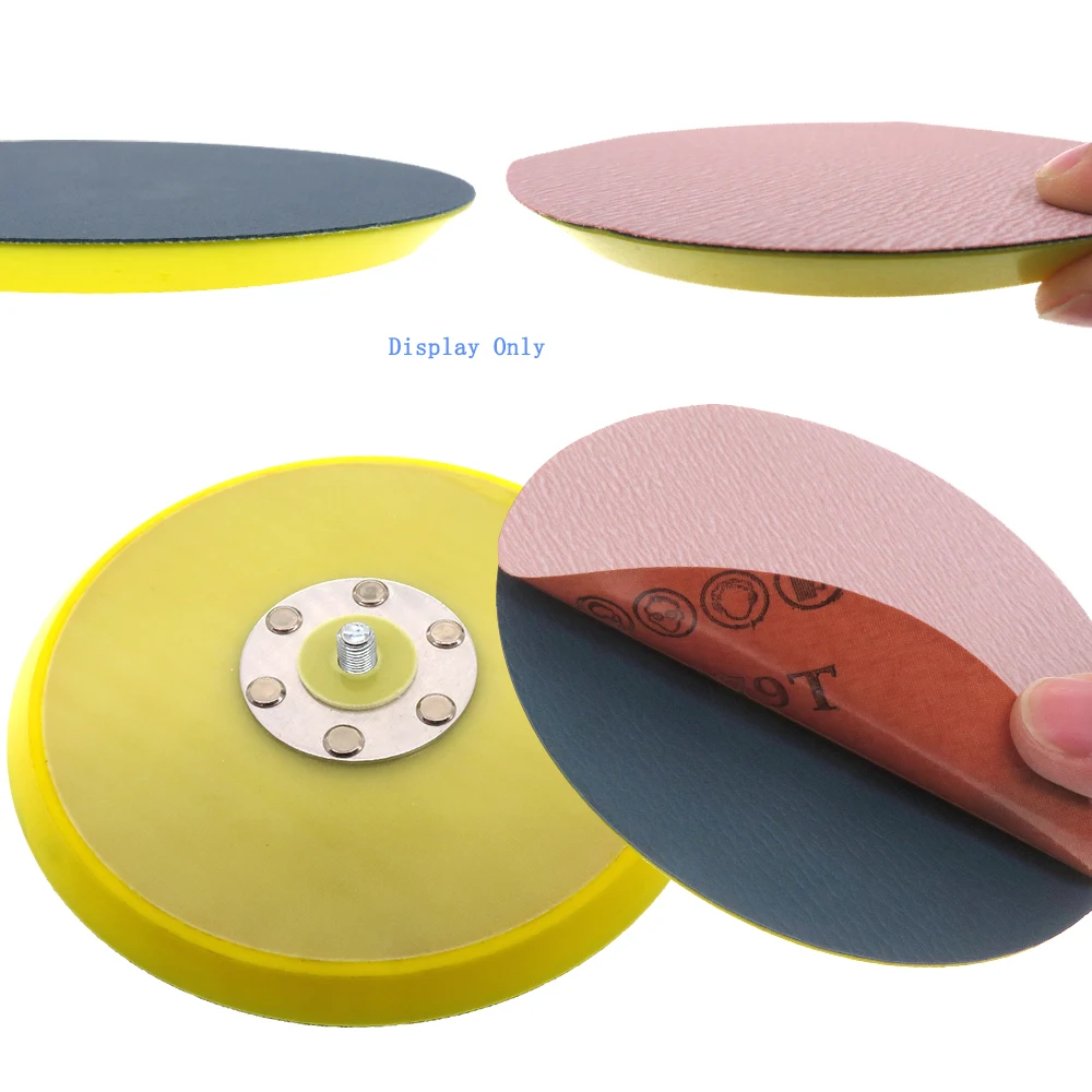 Almohadilla de lijado PSA de vinilo de 6 pulgadas y 150mm para discos autoadhesivos, almohadilla de respaldo para lijadora, accesorios de herramientas eléctricas de rosca de 5/16 "-24