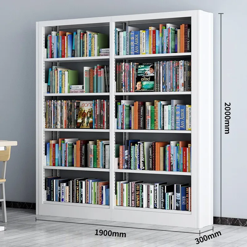 Library Steel Bookshelf File  Data  Voucher  Household Living Room Shelf Cross Bed Table