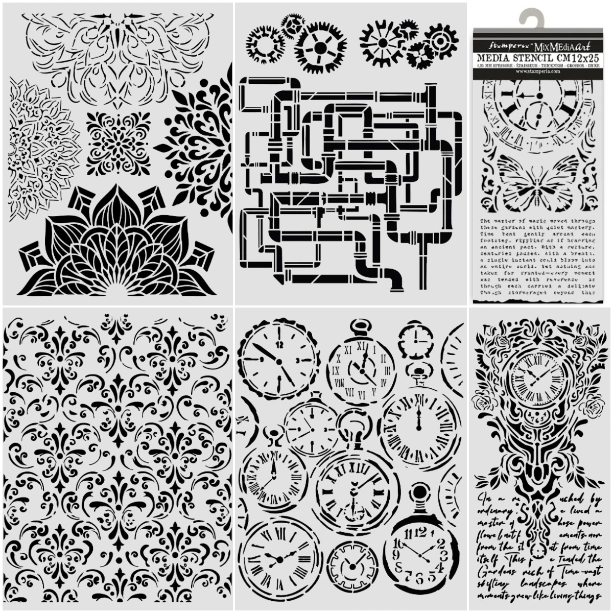 

New House of Roses Branch Pattern Layering Stencils Painting diy Scrapbook Coloring Embossing Paper Card Album Craft Decorative