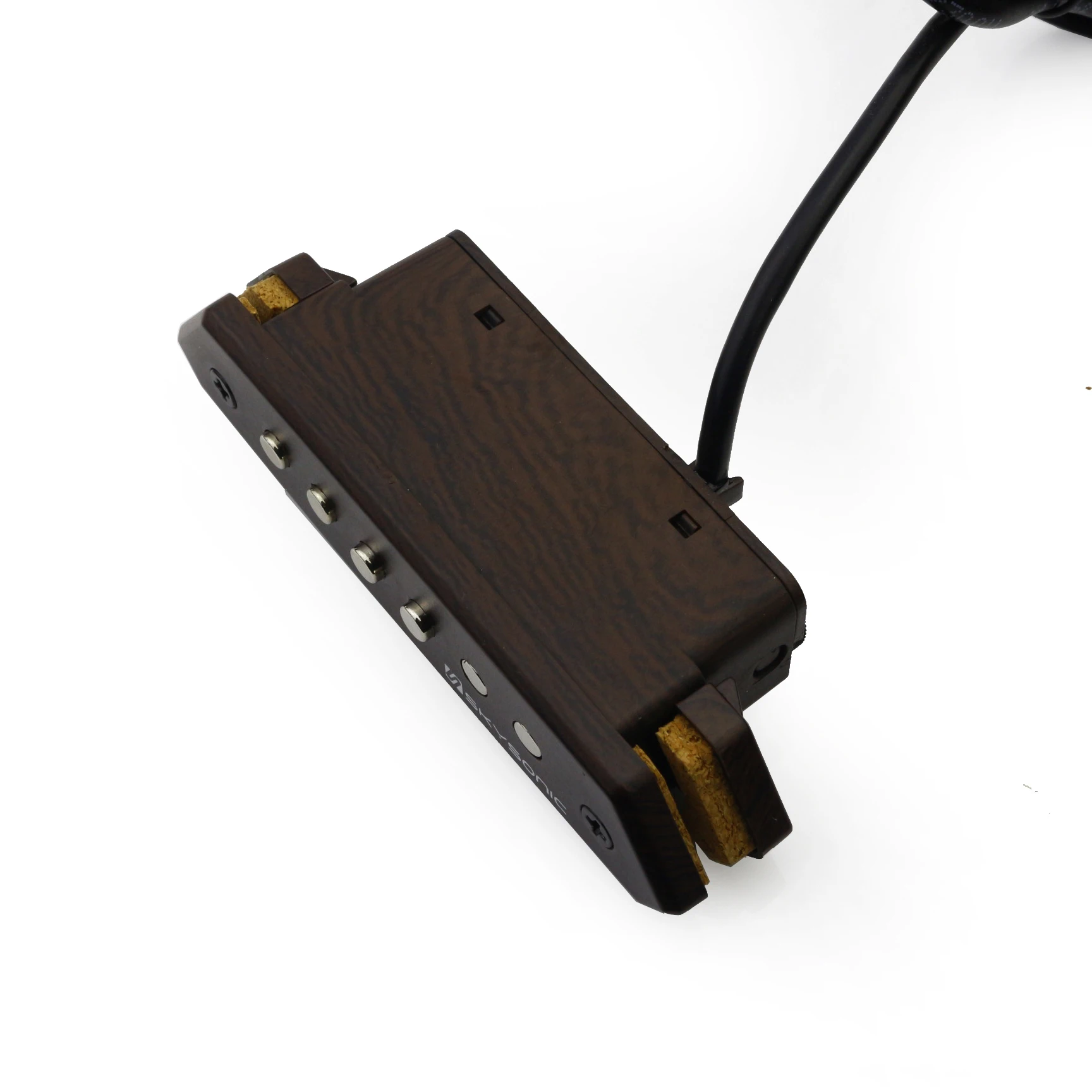 Przetwornik humbucker do gitary akustycznej - Skysonic A-810, wyściełany klips do otworu rezonansowego, pasywne sterowanie głośnością i tonem, chroni wykończenie