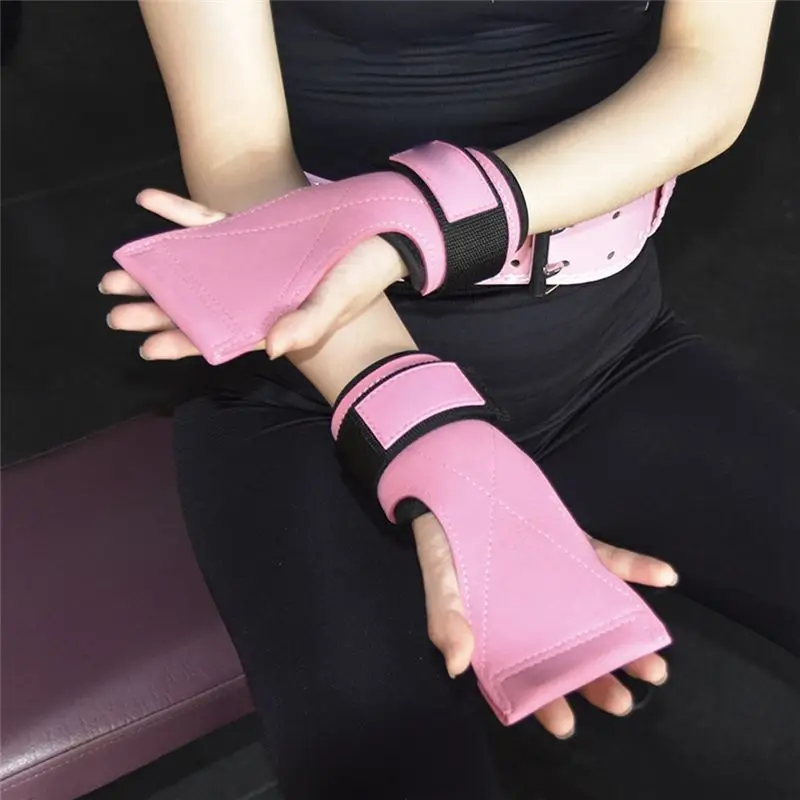 A65G-Fitness Gloves Male Pull-Ups Push Microfiber Wrist Bracers Hard Pull Power
