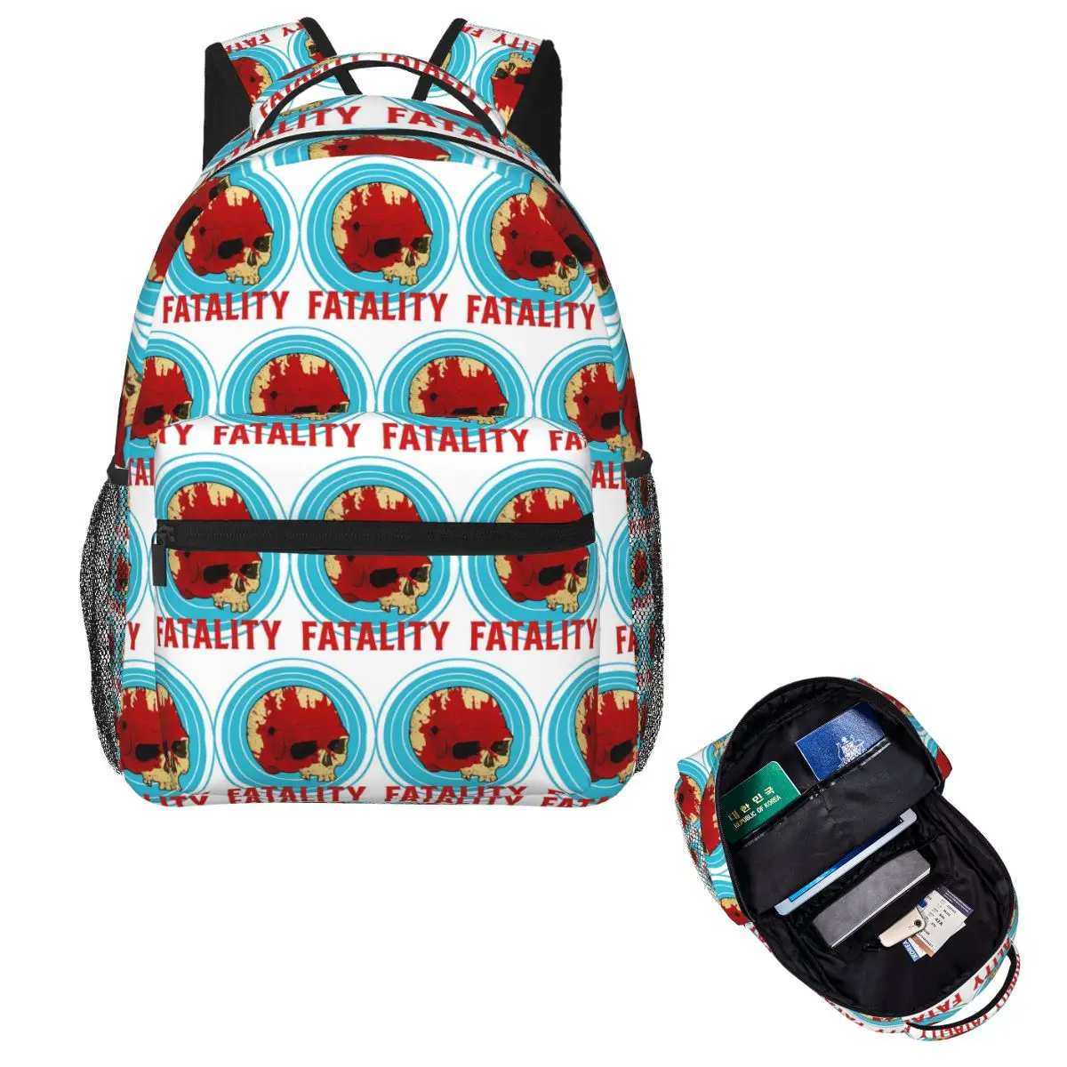 

FATALITY Student Backpack School Bag Hiking Travel Daypack for Men Women Fashion Bookbag Shoulder Bags