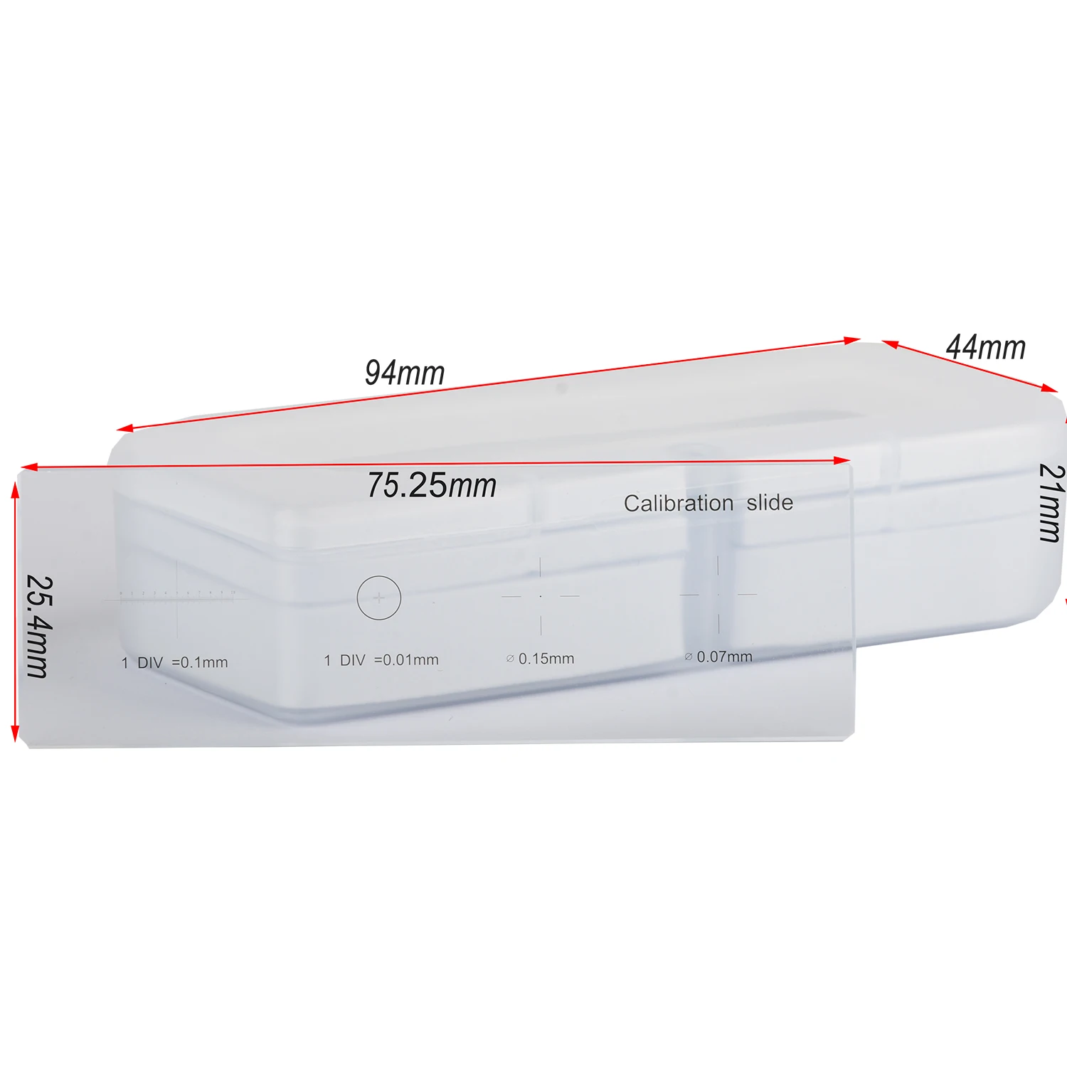 Microscópio koppace, micrômetro de medição especial de 0.01mm a 0.1mm, régua para medição de microscópio